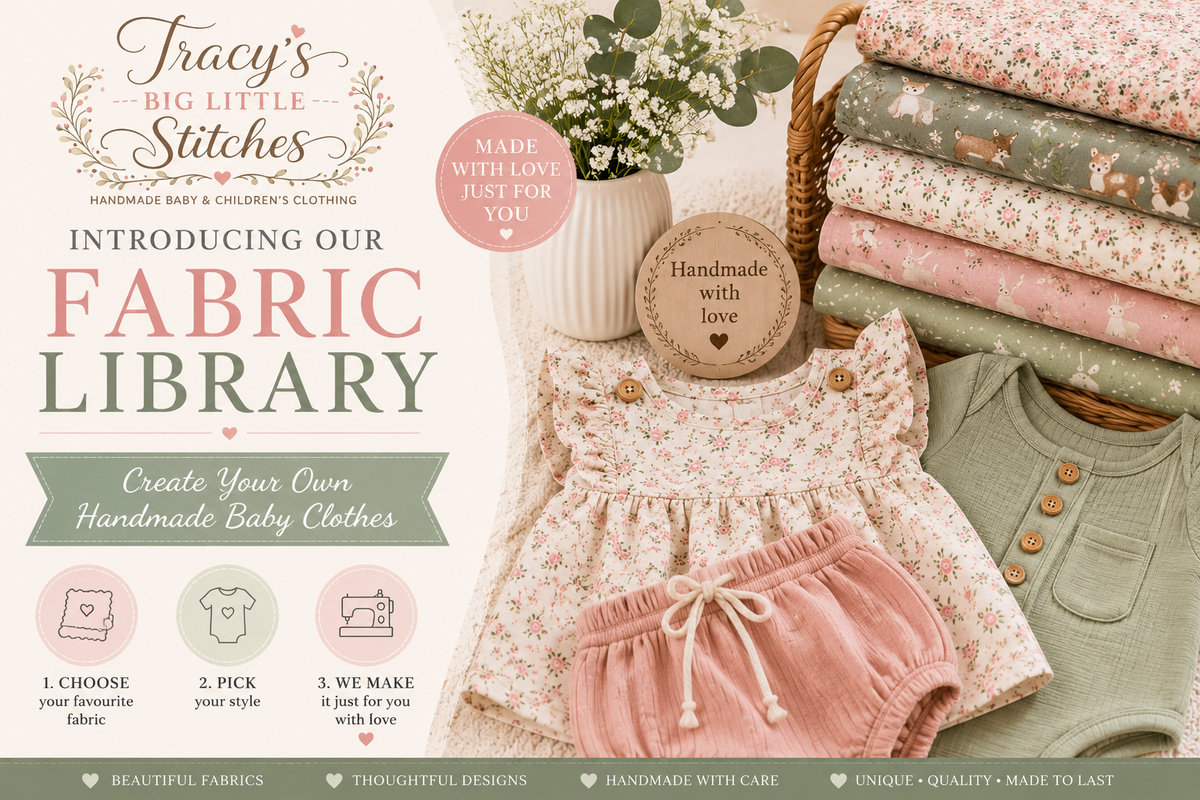 Introducing Our Fabric Library: Create Your Own Handmade Baby Clothes