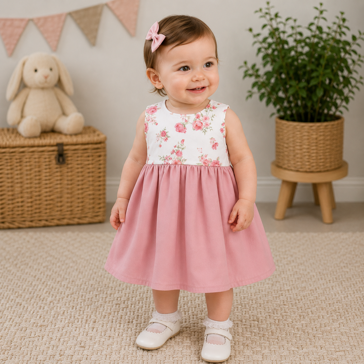 Handmade Girls Sleeveless Dress